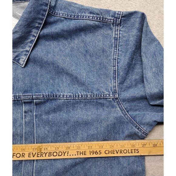 TikTok Men's Denim Jacket 4XL Blue - Picture 11 of 12